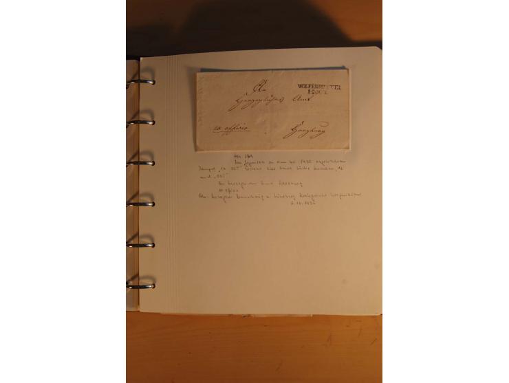 1750/1880, umfangreiche Vorphila-Sammlung inkl. einiger markenloser Briefe nach 1852 von Amelunxborn bis Zorge mit ca. 450 Br