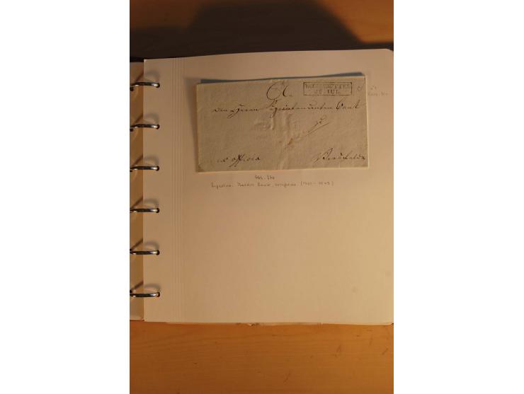 1750/1880, umfangreiche Vorphila-Sammlung inkl. einiger markenloser Briefe nach 1852 von Amelunxborn bis Zorge mit ca. 450 Br