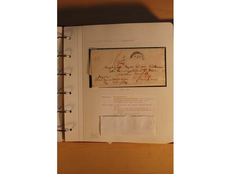 1750/1880, umfangreiche Vorphila-Sammlung inkl. einiger markenloser Briefe nach 1852 von Amelunxborn bis Zorge mit ca. 450 Br