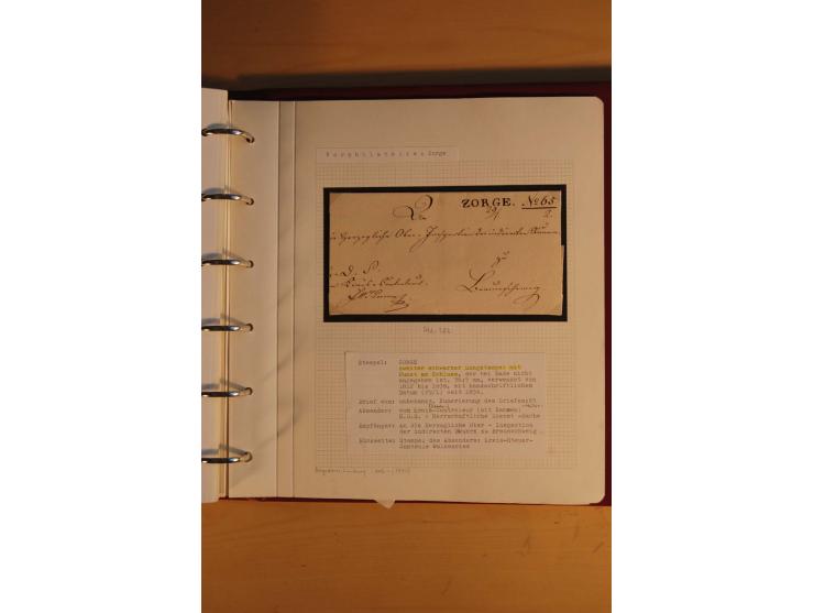 1750/1880, umfangreiche Vorphila-Sammlung inkl. einiger markenloser Briefe nach 1852 von Amelunxborn bis Zorge mit ca. 450 Br