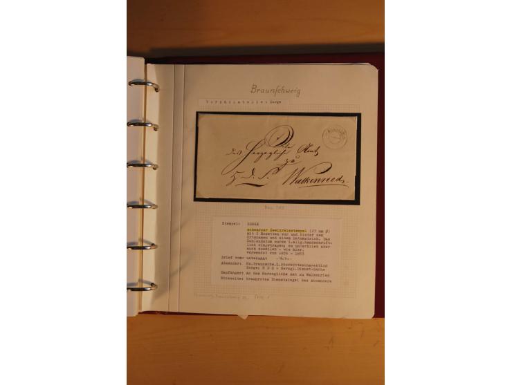 1750/1880, umfangreiche Vorphila-Sammlung inkl. einiger markenloser Briefe nach 1852 von Amelunxborn bis Zorge mit ca. 450 Br
