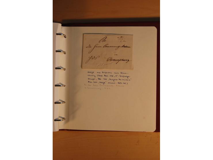 1750/1880, umfangreiche Vorphila-Sammlung inkl. einiger markenloser Briefe nach 1852 von Amelunxborn bis Zorge mit ca. 450 Br