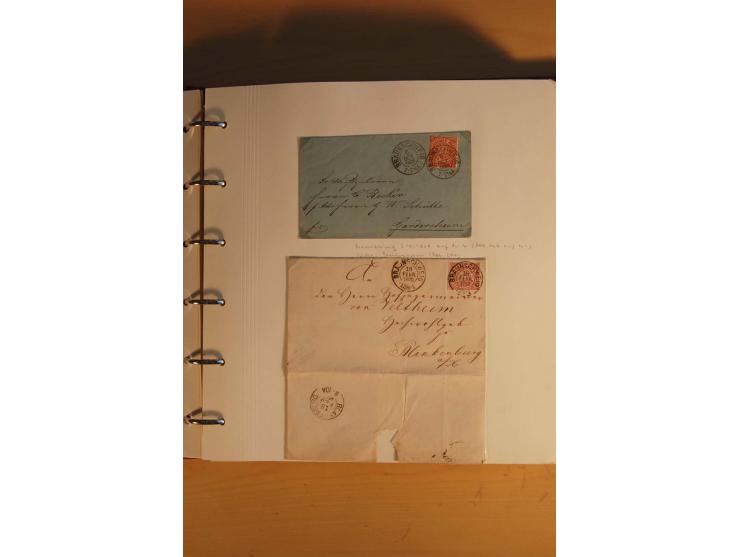 1750/1880, umfangreiche Vorphila-Sammlung inkl. einiger markenloser Briefe nach 1852 von Amelunxborn bis Zorge mit ca. 450 Br