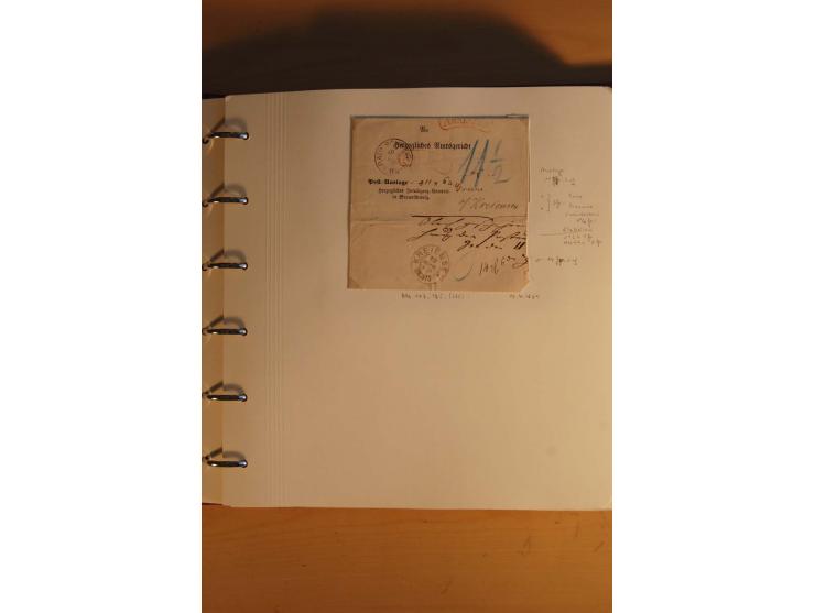 1750/1880, umfangreiche Vorphila-Sammlung inkl. einiger markenloser Briefe nach 1852 von Amelunxborn bis Zorge mit ca. 450 Br