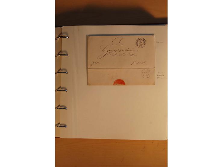 1750/1880, umfangreiche Vorphila-Sammlung inkl. einiger markenloser Briefe nach 1852 von Amelunxborn bis Zorge mit ca. 450 Br