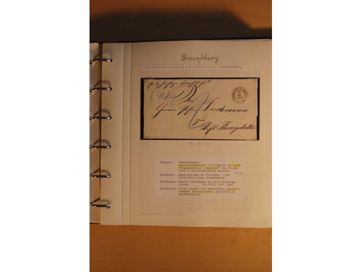 1750/1880, umfangreiche Vorphila-Sammlung inkl. einiger markenloser Briefe nach 1852 von Amelunxborn bis Zorge mit ca. 450 Br