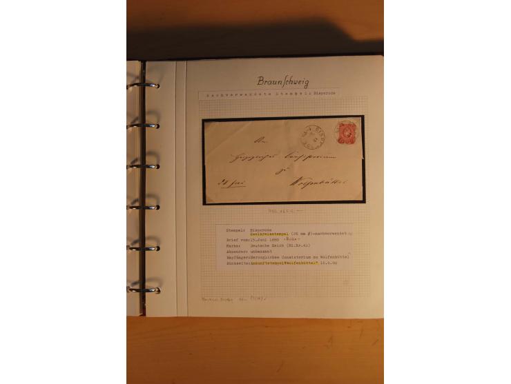 1750/1880, umfangreiche Vorphila-Sammlung inkl. einiger markenloser Briefe nach 1852 von Amelunxborn bis Zorge mit ca. 450 Br