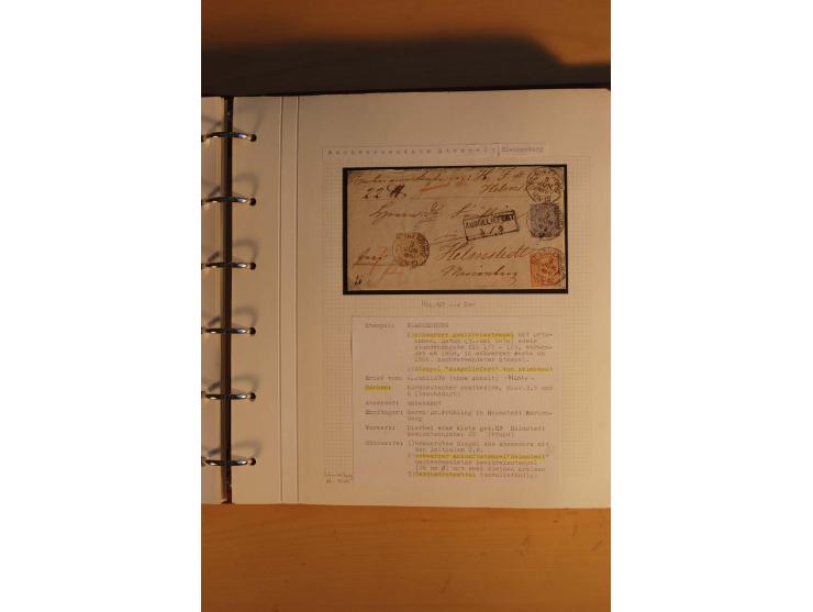 1750/1880, umfangreiche Vorphila-Sammlung inkl. einiger markenloser Briefe nach 1852 von Amelunxborn bis Zorge mit ca. 450 Br