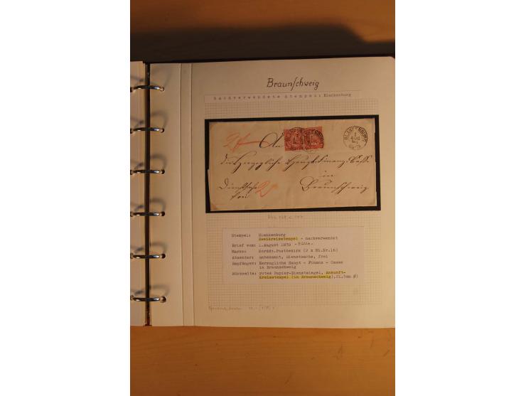 1750/1880, umfangreiche Vorphila-Sammlung inkl. einiger markenloser Briefe nach 1852 von Amelunxborn bis Zorge mit ca. 450 Br
