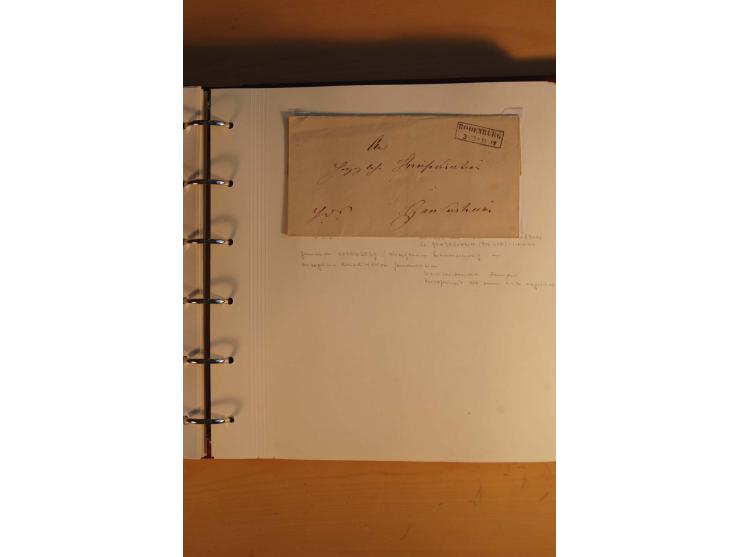1750/1880, umfangreiche Vorphila-Sammlung inkl. einiger markenloser Briefe nach 1852 von Amelunxborn bis Zorge mit ca. 450 Br