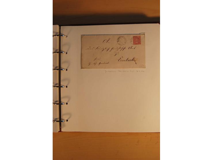 1750/1880, umfangreiche Vorphila-Sammlung inkl. einiger markenloser Briefe nach 1852 von Amelunxborn bis Zorge mit ca. 450 Br