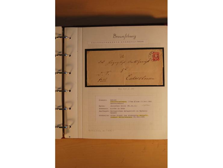 1750/1880, umfangreiche Vorphila-Sammlung inkl. einiger markenloser Briefe nach 1852 von Amelunxborn bis Zorge mit ca. 450 Br