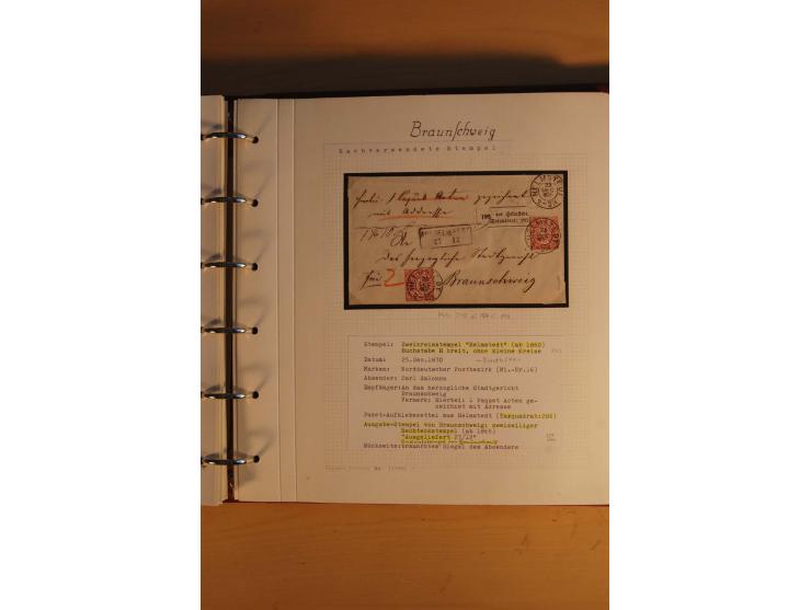 1750/1880, umfangreiche Vorphila-Sammlung inkl. einiger markenloser Briefe nach 1852 von Amelunxborn bis Zorge mit ca. 450 Br