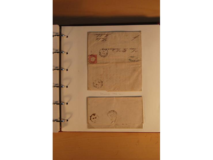 1750/1880, umfangreiche Vorphila-Sammlung inkl. einiger markenloser Briefe nach 1852 von Amelunxborn bis Zorge mit ca. 450 Br