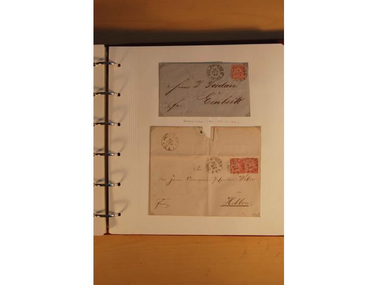 1750/1880, umfangreiche Vorphila-Sammlung inkl. einiger markenloser Briefe nach 1852 von Amelunxborn bis Zorge mit ca. 450 Br