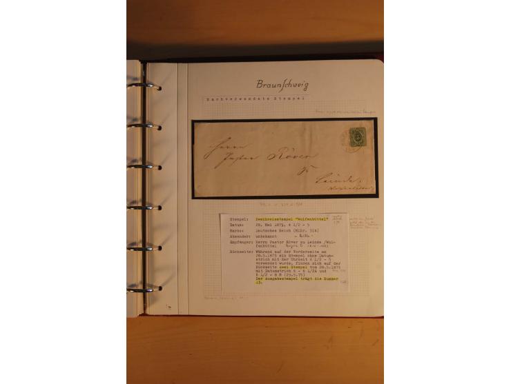 1750/1880, umfangreiche Vorphila-Sammlung inkl. einiger markenloser Briefe nach 1852 von Amelunxborn bis Zorge mit ca. 450 Br