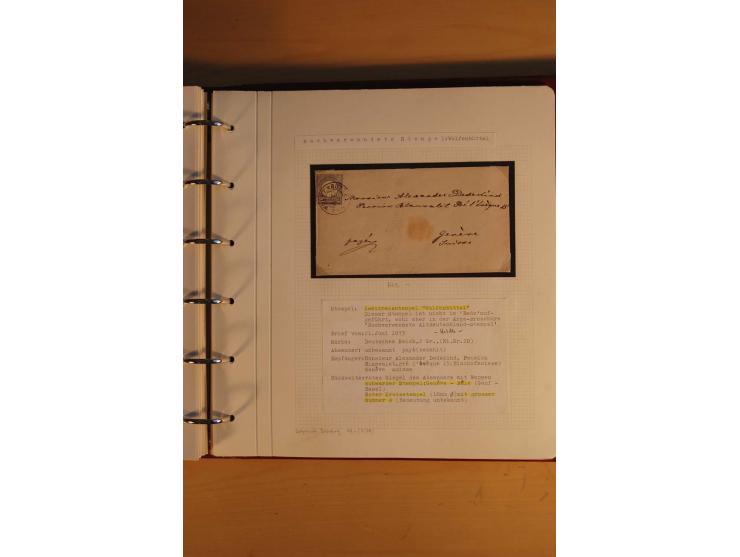 1750/1880, umfangreiche Vorphila-Sammlung inkl. einiger markenloser Briefe nach 1852 von Amelunxborn bis Zorge mit ca. 450 Br
