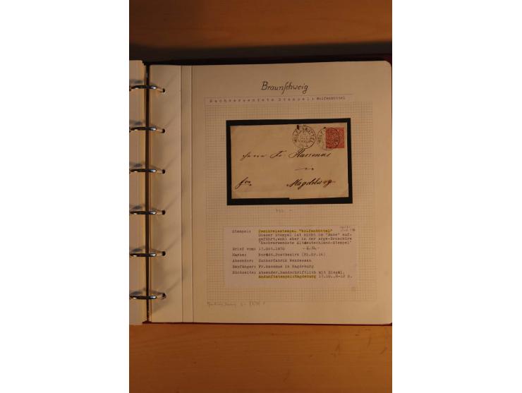 1750/1880, umfangreiche Vorphila-Sammlung inkl. einiger markenloser Briefe nach 1852 von Amelunxborn bis Zorge mit ca. 450 Br