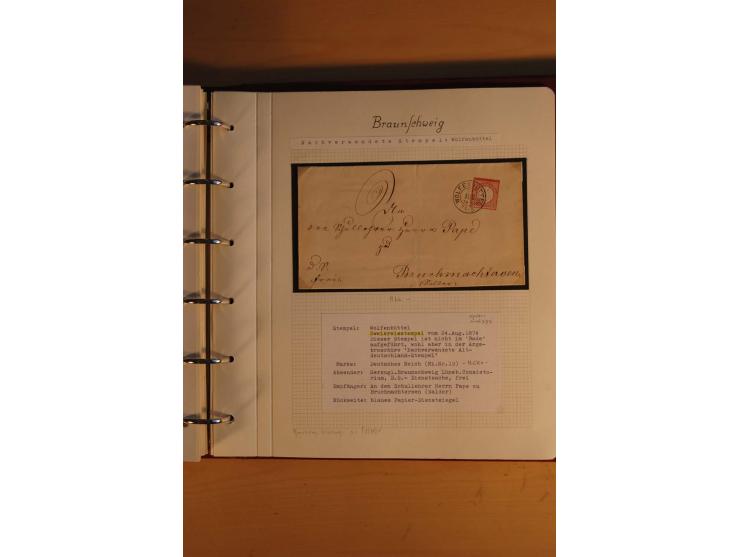 1750/1880, umfangreiche Vorphila-Sammlung inkl. einiger markenloser Briefe nach 1852 von Amelunxborn bis Zorge mit ca. 450 Br