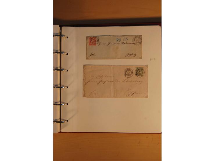 1750/1880, umfangreiche Vorphila-Sammlung inkl. einiger markenloser Briefe nach 1852 von Amelunxborn bis Zorge mit ca. 450 Br