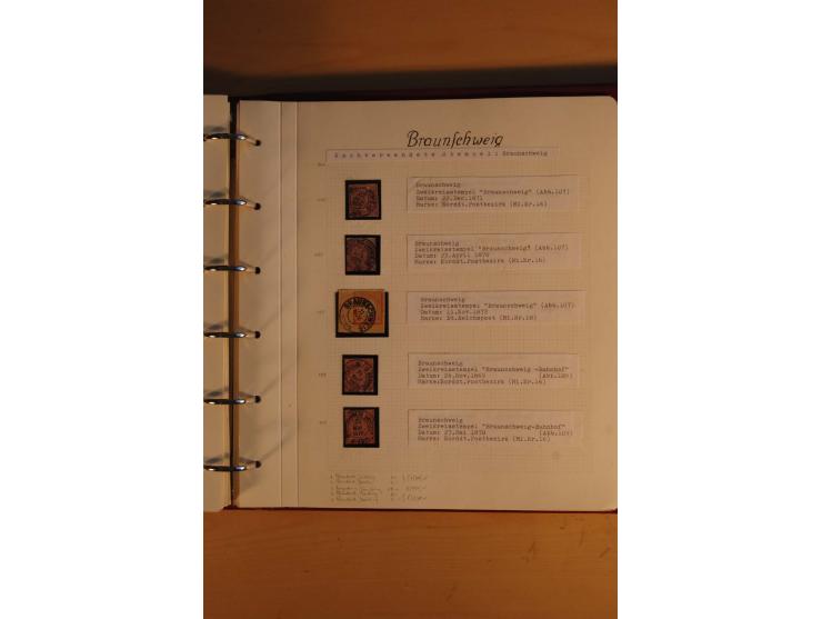 1750/1880, umfangreiche Vorphila-Sammlung inkl. einiger markenloser Briefe nach 1852 von Amelunxborn bis Zorge mit ca. 450 Br