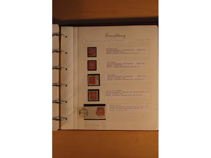 1750/1880, umfangreiche Vorphila-Sammlung inkl. einiger markenloser Briefe nach 1852 von Amelunxborn bis Zorge mit ca. 450 Br