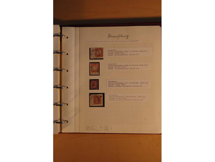 1750/1880, umfangreiche Vorphila-Sammlung inkl. einiger markenloser Briefe nach 1852 von Amelunxborn bis Zorge mit ca. 450 Br