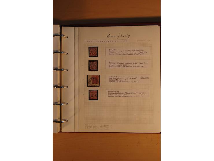 1750/1880, umfangreiche Vorphila-Sammlung inkl. einiger markenloser Briefe nach 1852 von Amelunxborn bis Zorge mit ca. 450 Br