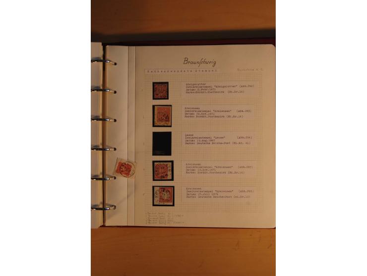 1750/1880, umfangreiche Vorphila-Sammlung inkl. einiger markenloser Briefe nach 1852 von Amelunxborn bis Zorge mit ca. 450 Br
