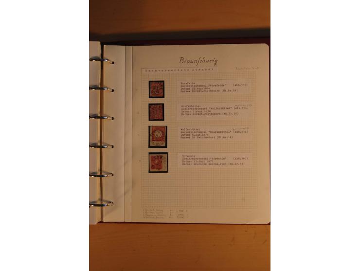 1750/1880, umfangreiche Vorphila-Sammlung inkl. einiger markenloser Briefe nach 1852 von Amelunxborn bis Zorge mit ca. 450 Br