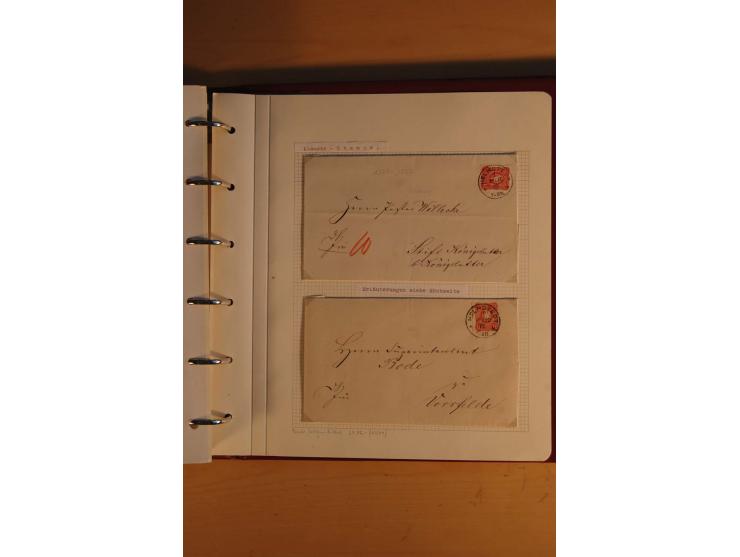 1750/1880, umfangreiche Vorphila-Sammlung inkl. einiger markenloser Briefe nach 1852 von Amelunxborn bis Zorge mit ca. 450 Br