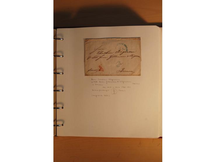 1750/1880, umfangreiche Vorphila-Sammlung inkl. einiger markenloser Briefe nach 1852 von Amelunxborn bis Zorge mit ca. 450 Br