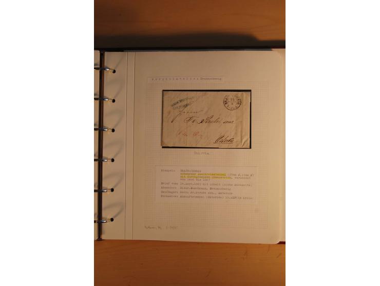 1750/1880, umfangreiche Vorphila-Sammlung inkl. einiger markenloser Briefe nach 1852 von Amelunxborn bis Zorge mit ca. 450 Br