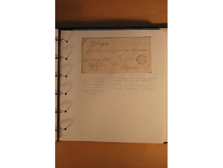 1750/1880, umfangreiche Vorphila-Sammlung inkl. einiger markenloser Briefe nach 1852 von Amelunxborn bis Zorge mit ca. 450 Br