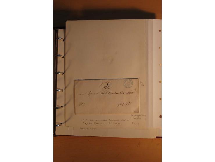 1750/1880, umfangreiche Vorphila-Sammlung inkl. einiger markenloser Briefe nach 1852 von Amelunxborn bis Zorge mit ca. 450 Br