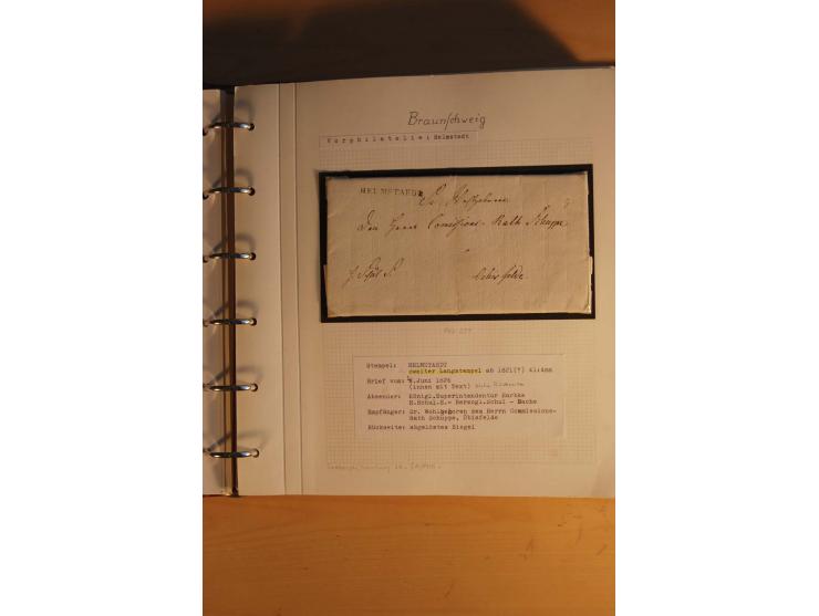 1750/1880, umfangreiche Vorphila-Sammlung inkl. einiger markenloser Briefe nach 1852 von Amelunxborn bis Zorge mit ca. 450 Br