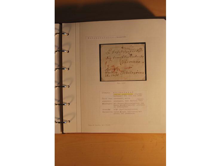 1750/1880, umfangreiche Vorphila-Sammlung inkl. einiger markenloser Briefe nach 1852 von Amelunxborn bis Zorge mit ca. 450 Br