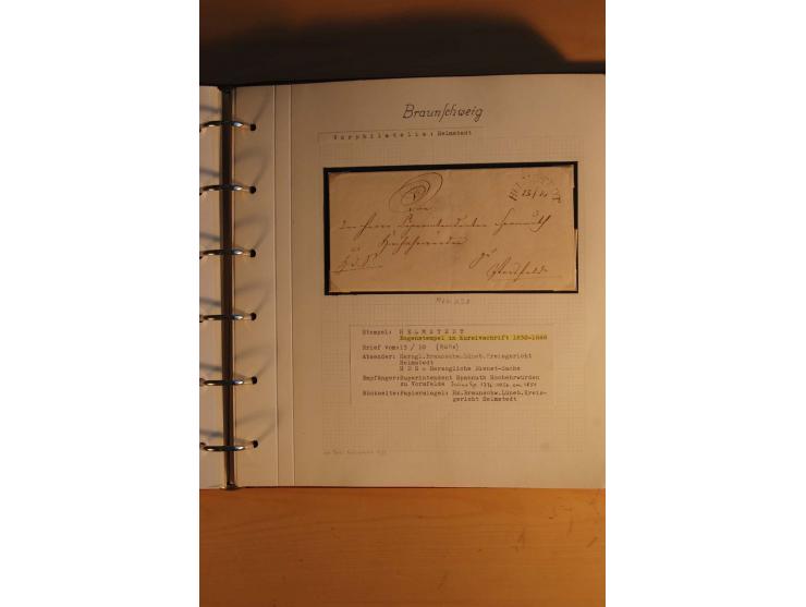 1750/1880, umfangreiche Vorphila-Sammlung inkl. einiger markenloser Briefe nach 1852 von Amelunxborn bis Zorge mit ca. 450 Br