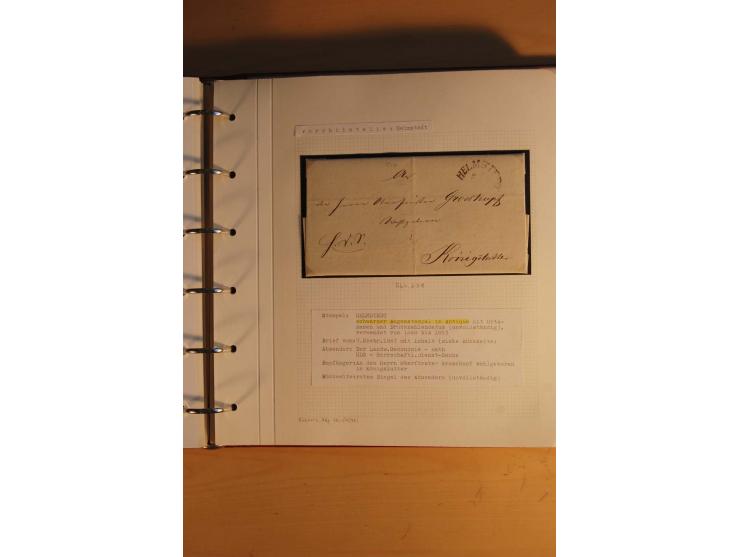 1750/1880, umfangreiche Vorphila-Sammlung inkl. einiger markenloser Briefe nach 1852 von Amelunxborn bis Zorge mit ca. 450 Br