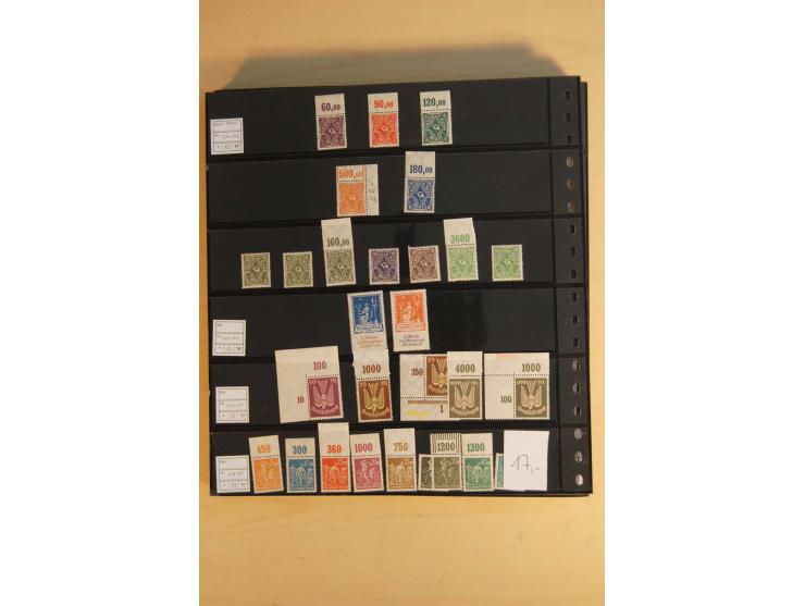  1872/1945, ungebrauchte und postfrische Sammlung, beginnend mit einem guten Teil Brustschilde, dabei Mi.-Nr. 3-5, 14, 21a, 2