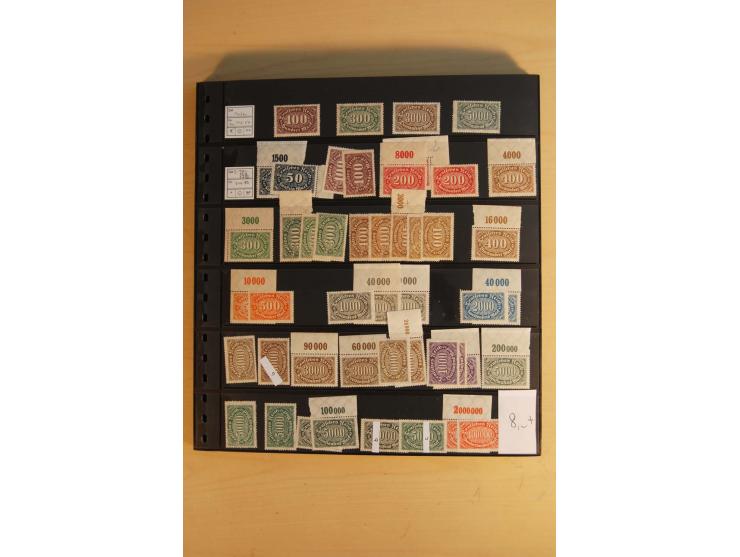  1872/1945, ungebrauchte und postfrische Sammlung, beginnend mit einem guten Teil Brustschilde, dabei Mi.-Nr. 3-5, 14, 21a, 2