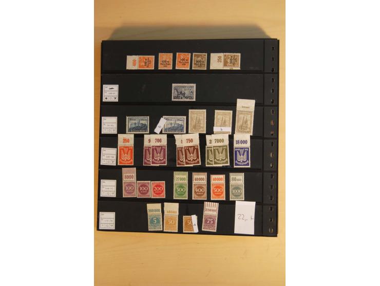  1872/1945, ungebrauchte und postfrische Sammlung, beginnend mit einem guten Teil Brustschilde, dabei Mi.-Nr. 3-5, 14, 21a, 2
