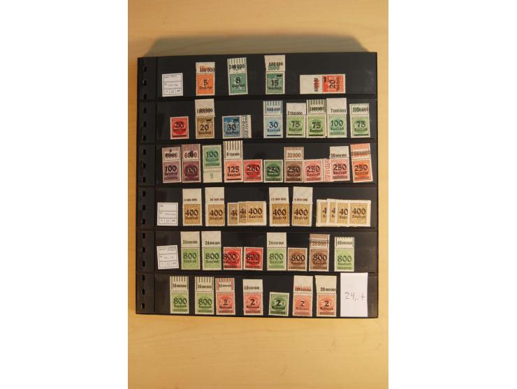  1872/1945, ungebrauchte und postfrische Sammlung, beginnend mit einem guten Teil Brustschilde, dabei Mi.-Nr. 3-5, 14, 21a, 2