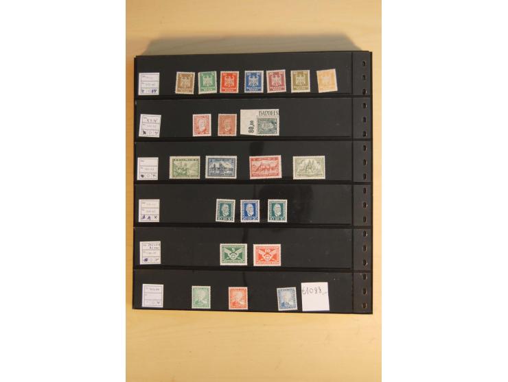  1872/1945, ungebrauchte und postfrische Sammlung, beginnend mit einem guten Teil Brustschilde, dabei Mi.-Nr. 3-5, 14, 21a, 2