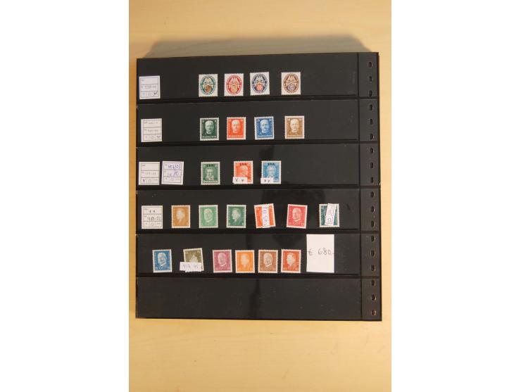  1872/1945, ungebrauchte und postfrische Sammlung, beginnend mit einem guten Teil Brustschilde, dabei Mi.-Nr. 3-5, 14, 21a, 2