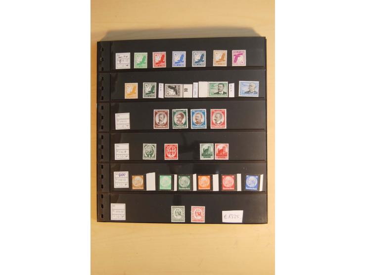  1872/1945, ungebrauchte und postfrische Sammlung, beginnend mit einem guten Teil Brustschilde, dabei Mi.-Nr. 3-5, 14, 21a, 2