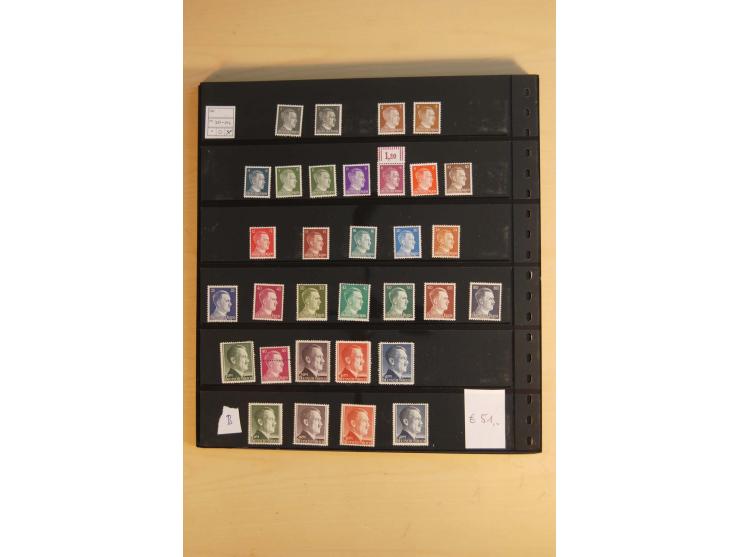  1872/1945, ungebrauchte und postfrische Sammlung, beginnend mit einem guten Teil Brustschilde, dabei Mi.-Nr. 3-5, 14, 21a, 2