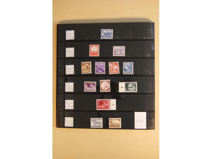  1872/1945, ungebrauchte und postfrische Sammlung, beginnend mit einem guten Teil Brustschilde, dabei Mi.-Nr. 3-5, 14, 21a, 2