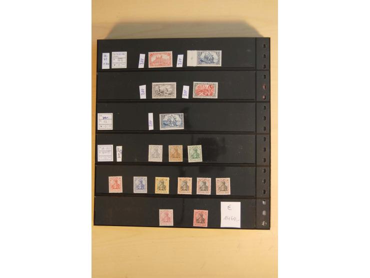  1872/1945, ungebrauchte und postfrische Sammlung, beginnend mit einem guten Teil Brustschilde, dabei Mi.-Nr. 3-5, 14, 21a, 2
