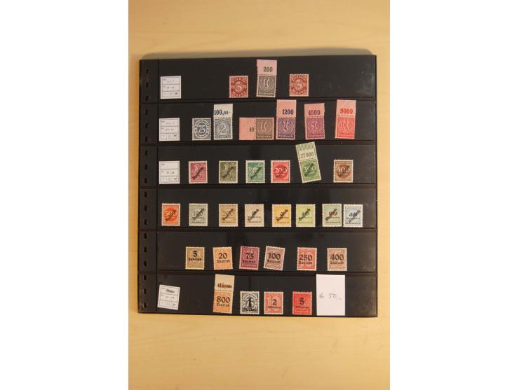  1872/1945, ungebrauchte und postfrische Sammlung, beginnend mit einem guten Teil Brustschilde, dabei Mi.-Nr. 3-5, 14, 21a, 2